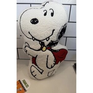 Peanuts Snoopy Vampire Costume Halloween Plush Pillow 2025 NEW White Fangs